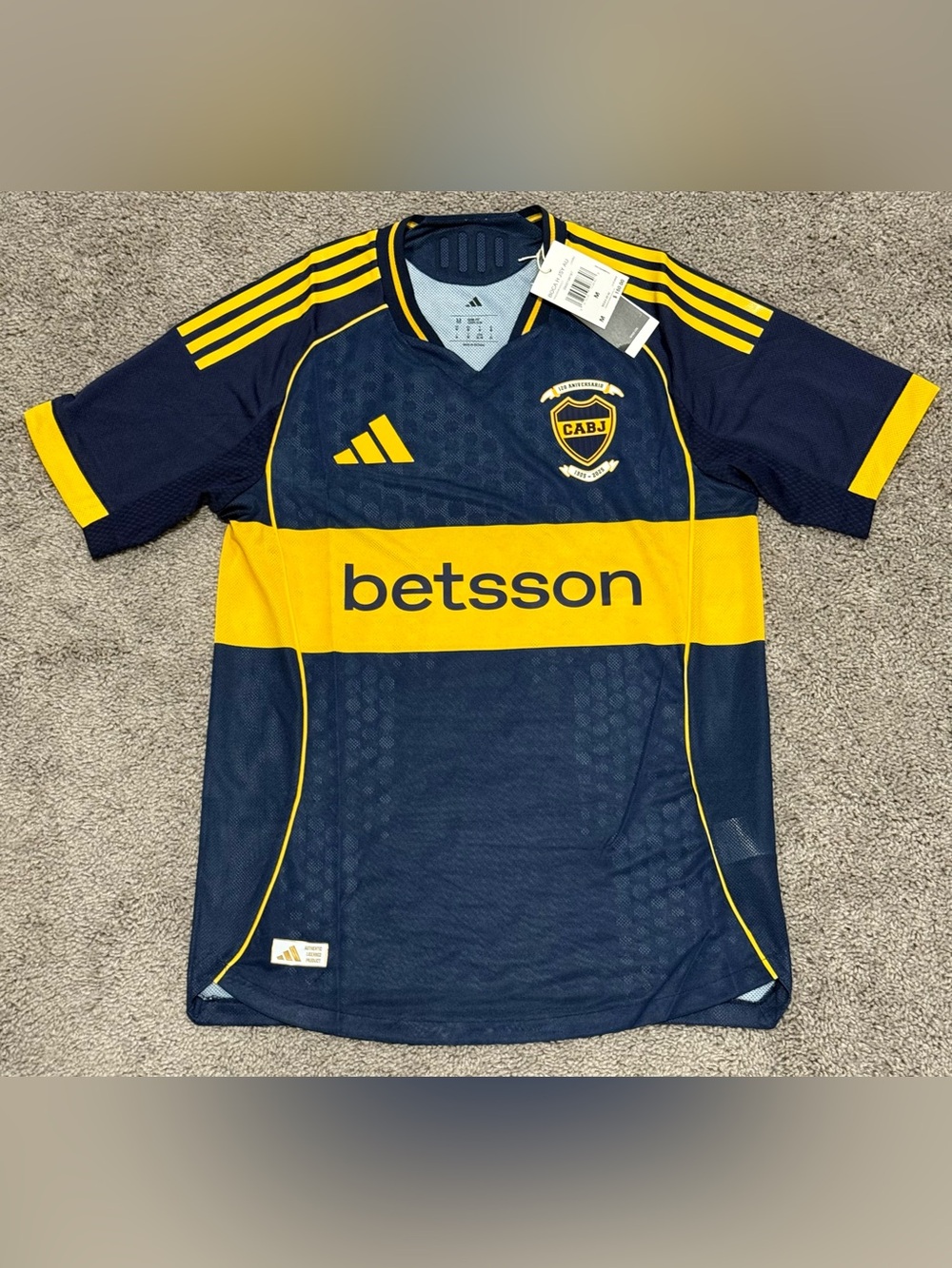 Adidas Boca Juniors 25/26 Home Authentic Soccer Jersey JJ4282 Mens Size Medium
